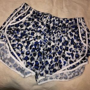 Calvin Klein blue cheetah shorts